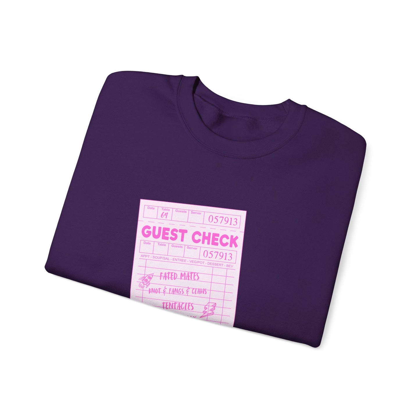 Guest Check PINK Monster Luvr Unisex Heavy Blend™ Crewneck Sweatshirt