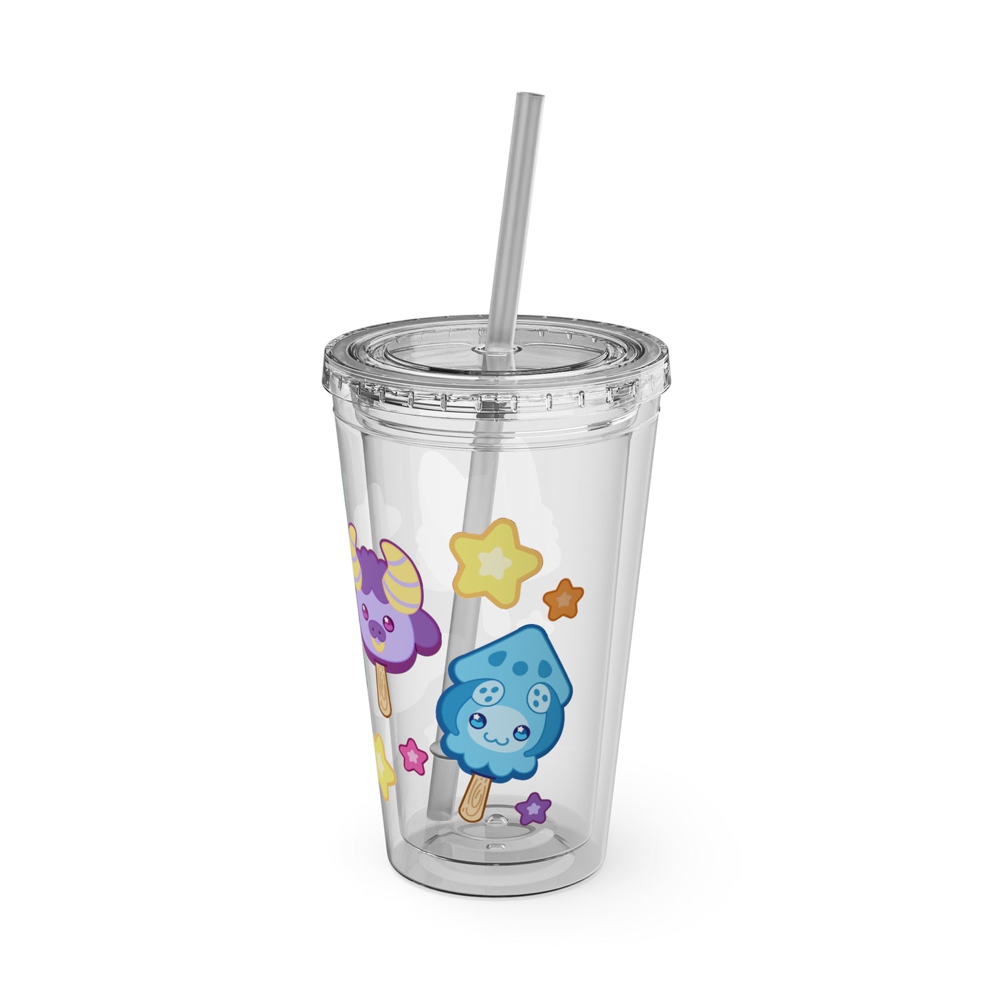 Monster Treats Sunsplash Tumbler with Straw, 16oz