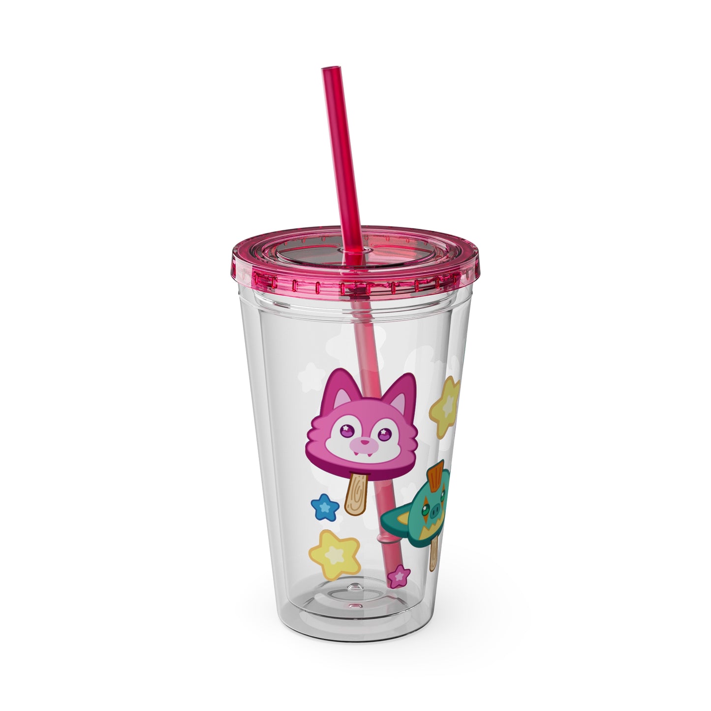 Monster Treats Sunsplash Tumbler with Straw, 16oz