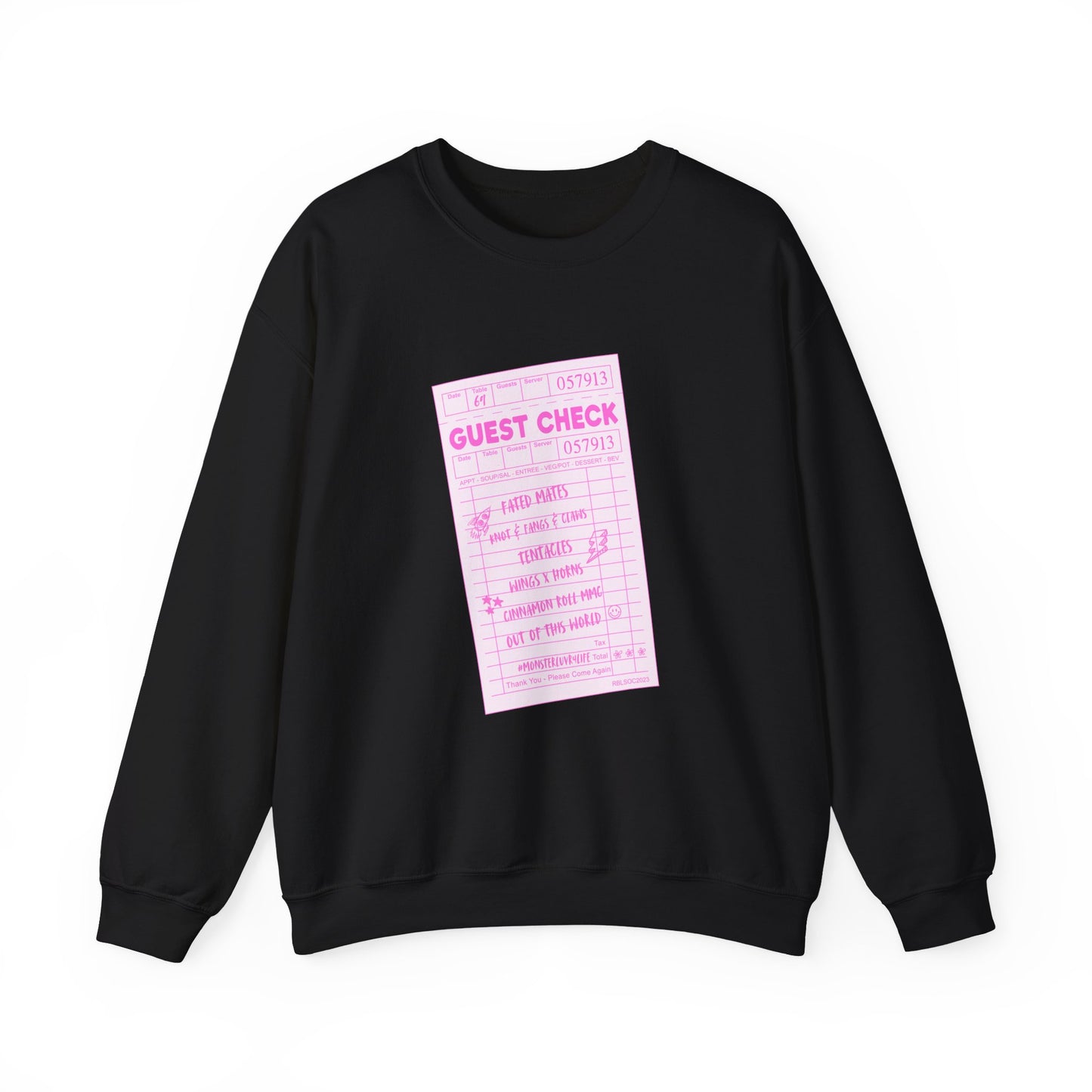 Guest Check PINK Monster Luvr Unisex Heavy Blend™ Crewneck Sweatshirt