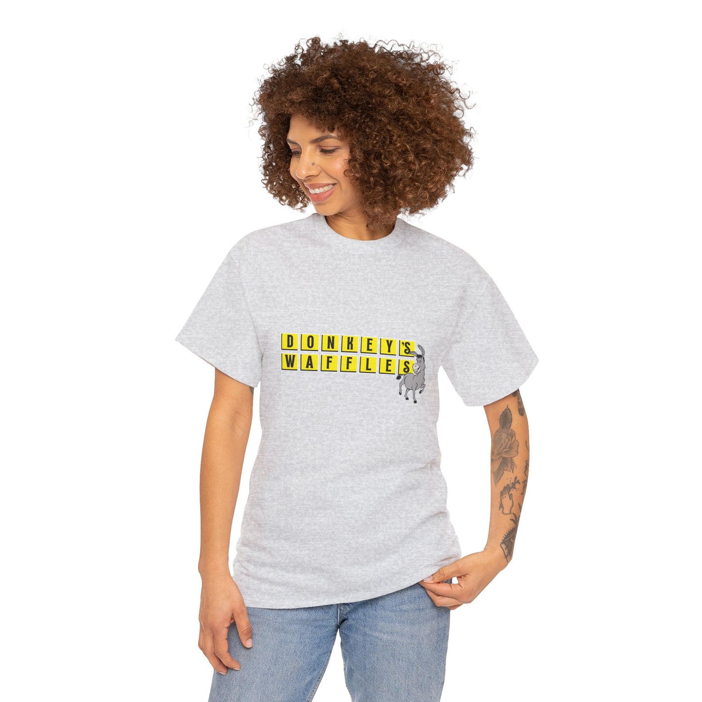 Donkey's Waffles Unisex Heavy Cotton Tee