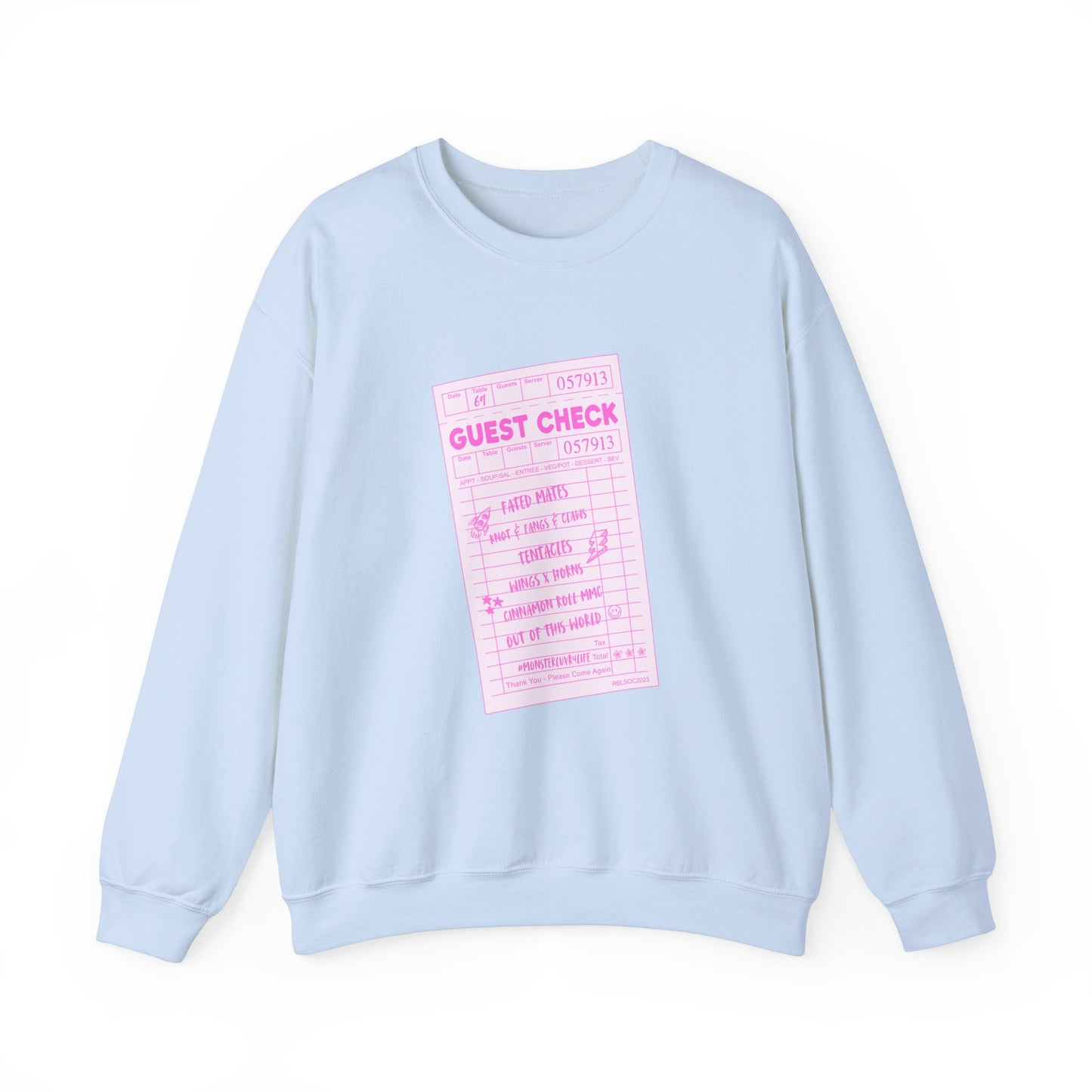 Guest Check PINK Monster Luvr Unisex Heavy Blend™ Crewneck Sweatshirt