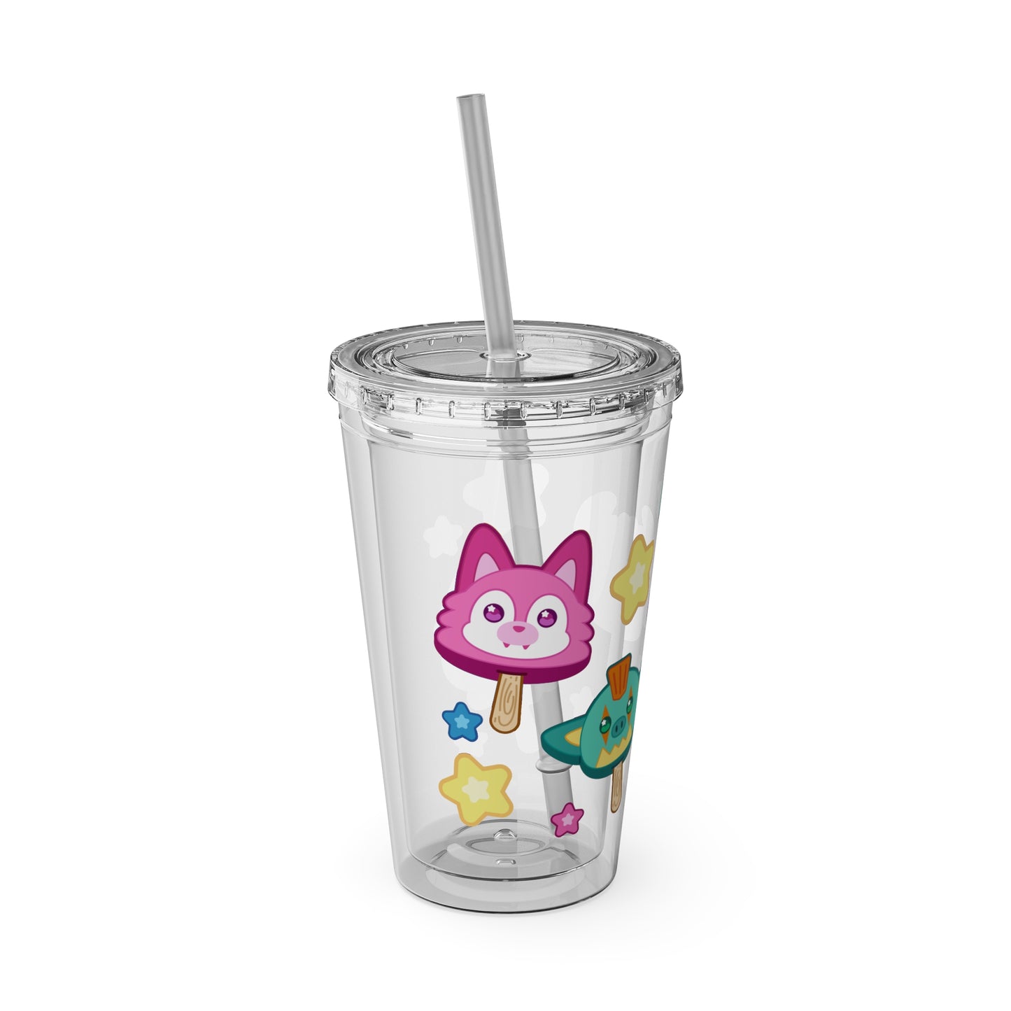 Monster Treats Sunsplash Tumbler with Straw, 16oz