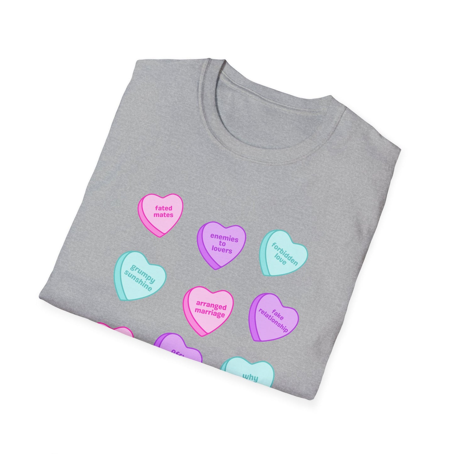 Candy Hearts Tropes Unisex Softstyle T-Shirt