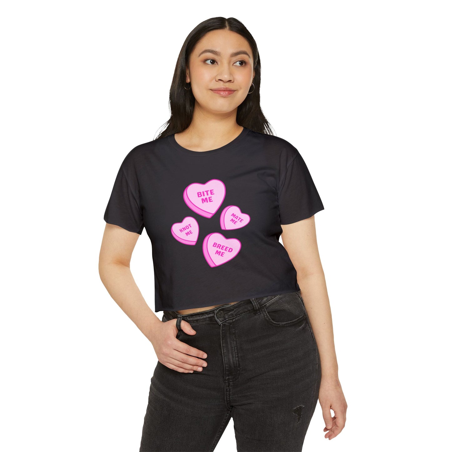 Knotty Hearts Women's Festival Crop Top