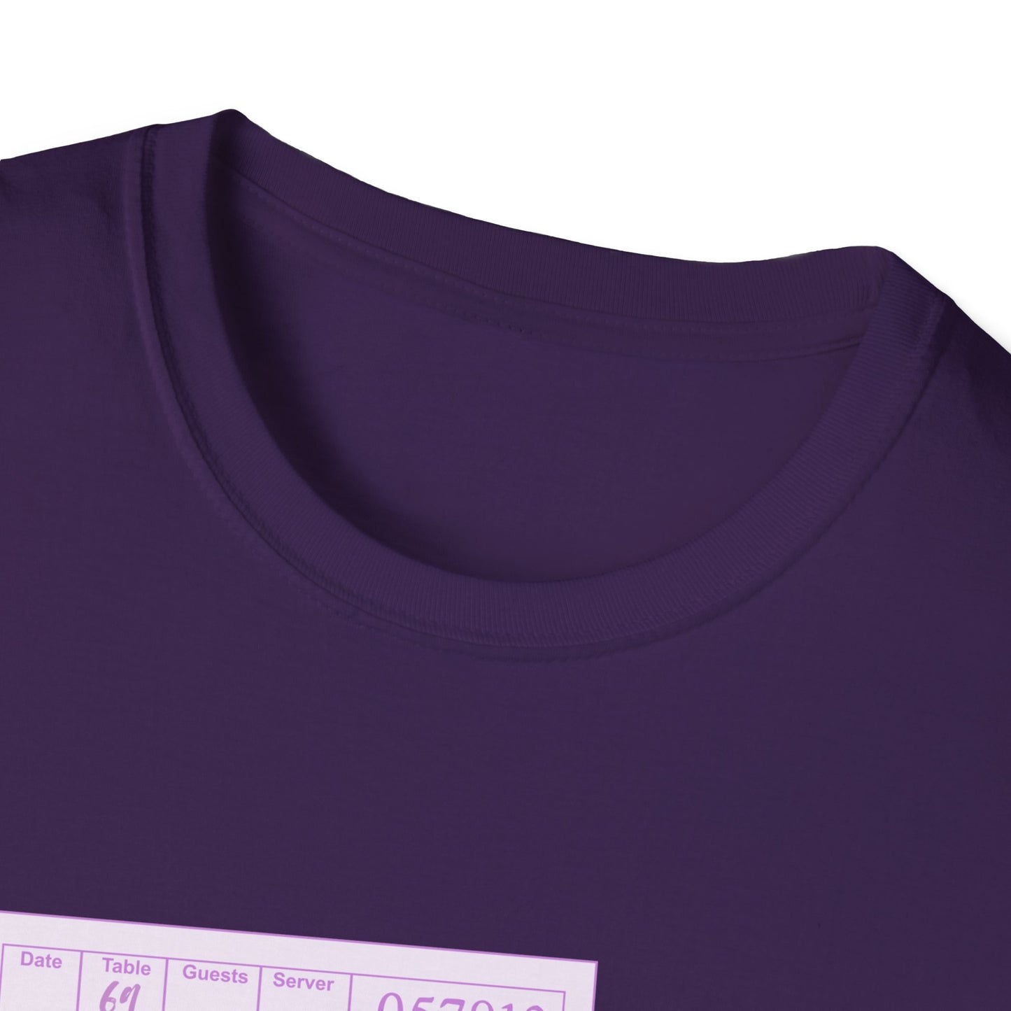Guest Check Purple Unisex Softstyle T-Shirt