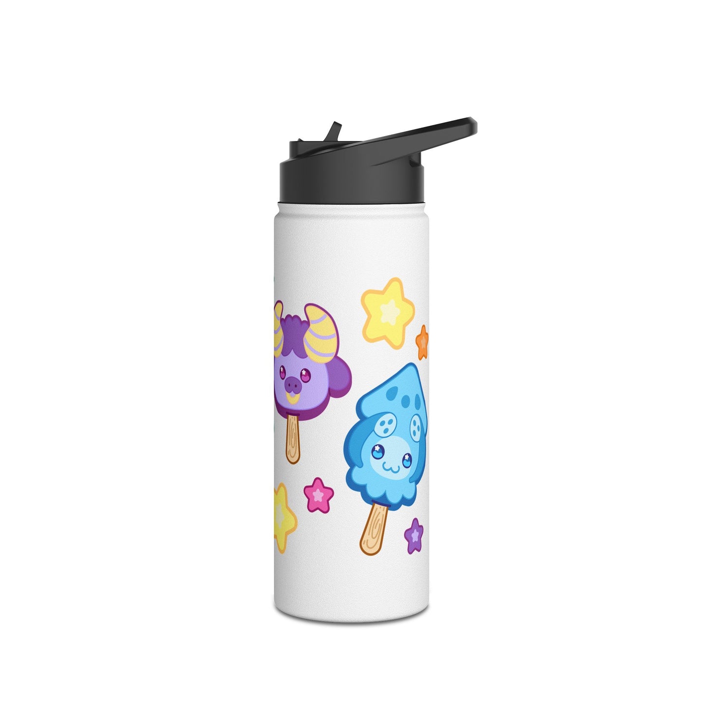 Monster Treats Stainless Steel Water Bottle, Standard Lid
