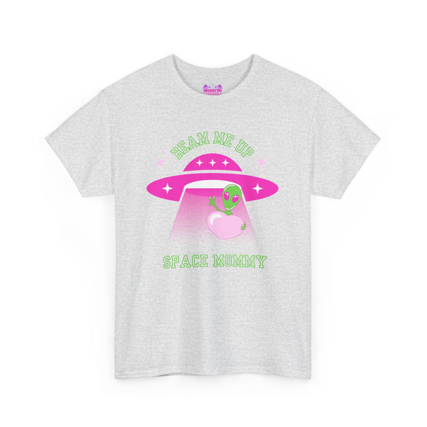 Space Mommy Pink Unisex Heavy Cotton Tee