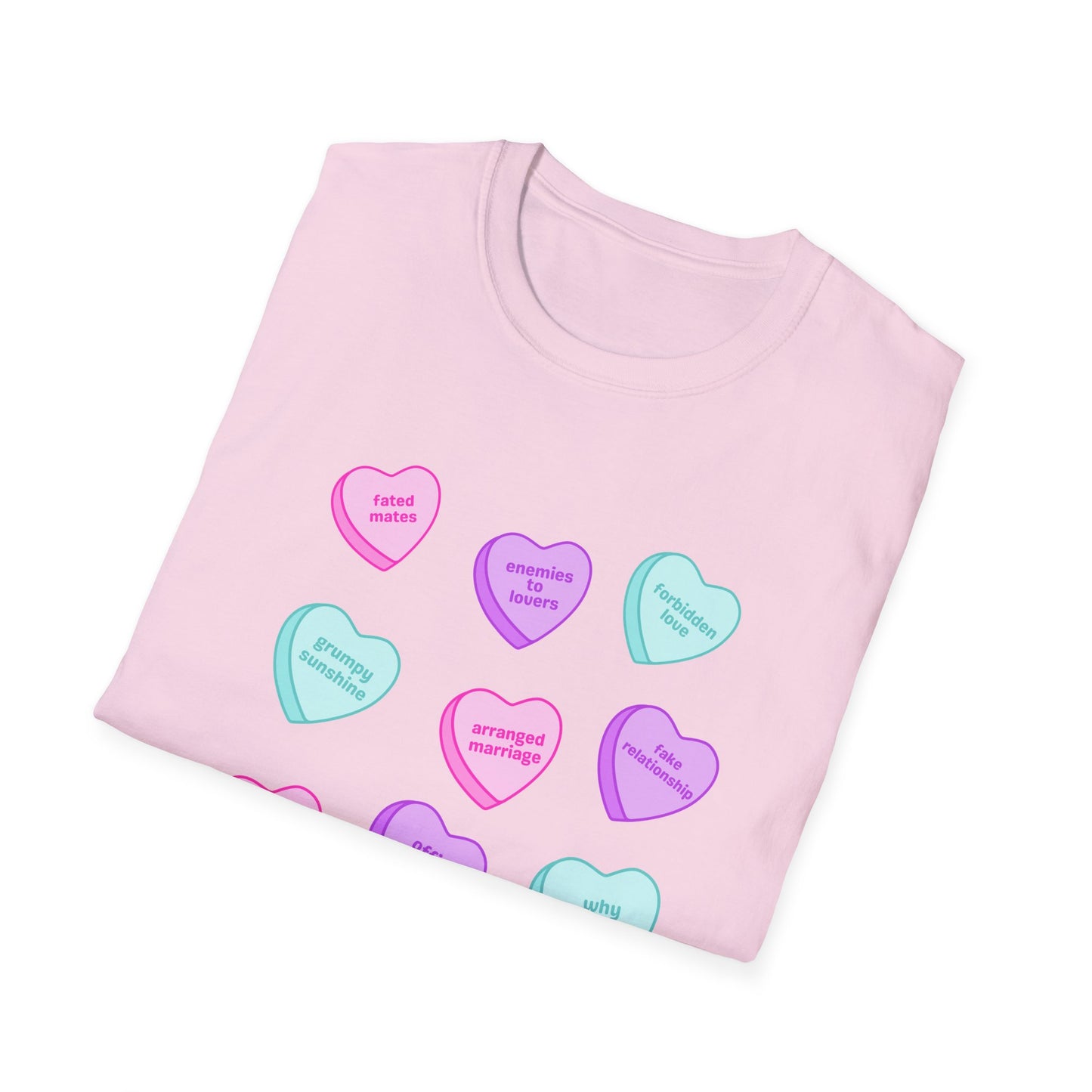 Candy Hearts Tropes Unisex Softstyle T-Shirt