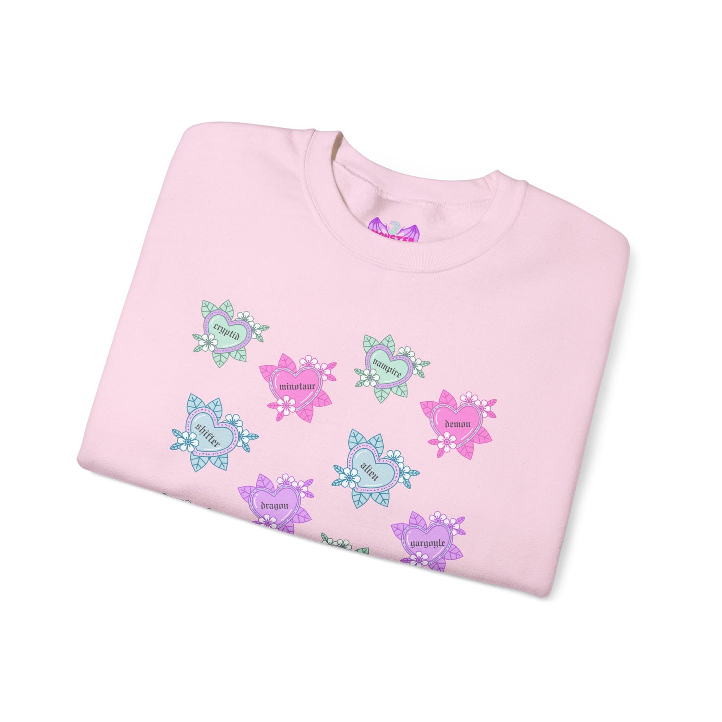 Tattoo Hearts Unisex Heavy Blend™ Crewneck Sweatshirt