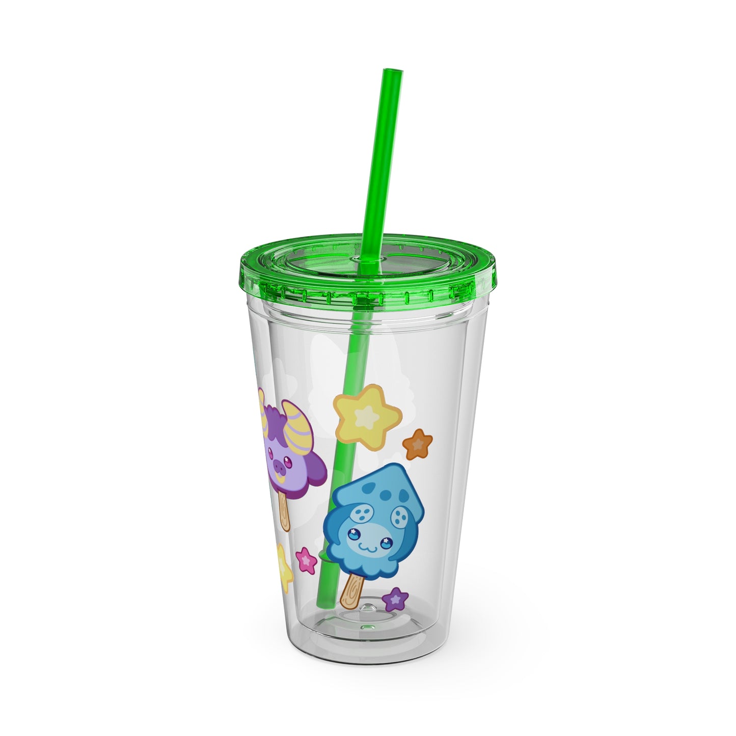 Monster Treats Sunsplash Tumbler with Straw, 16oz