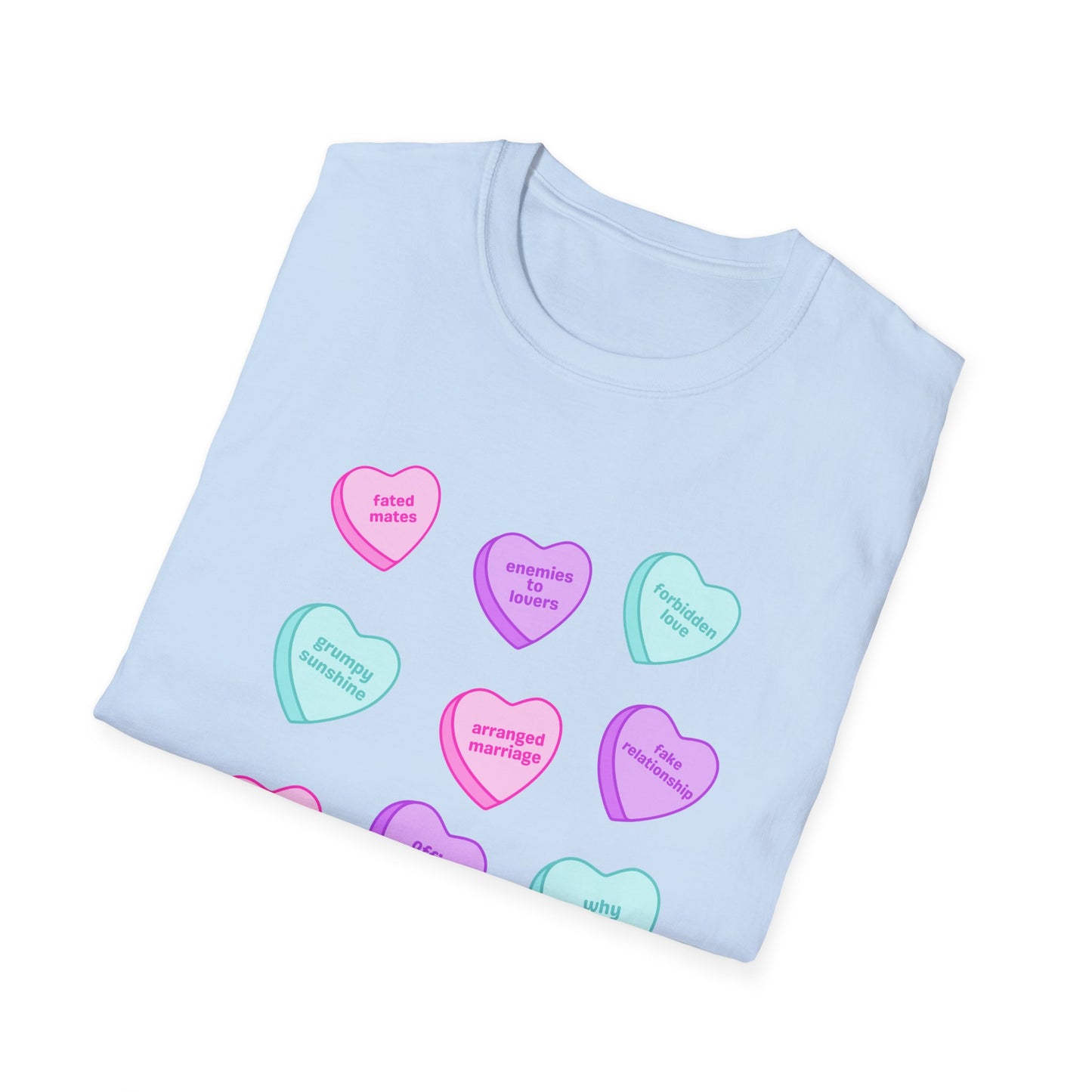 Candy Hearts Tropes Unisex Softstyle T-Shirt