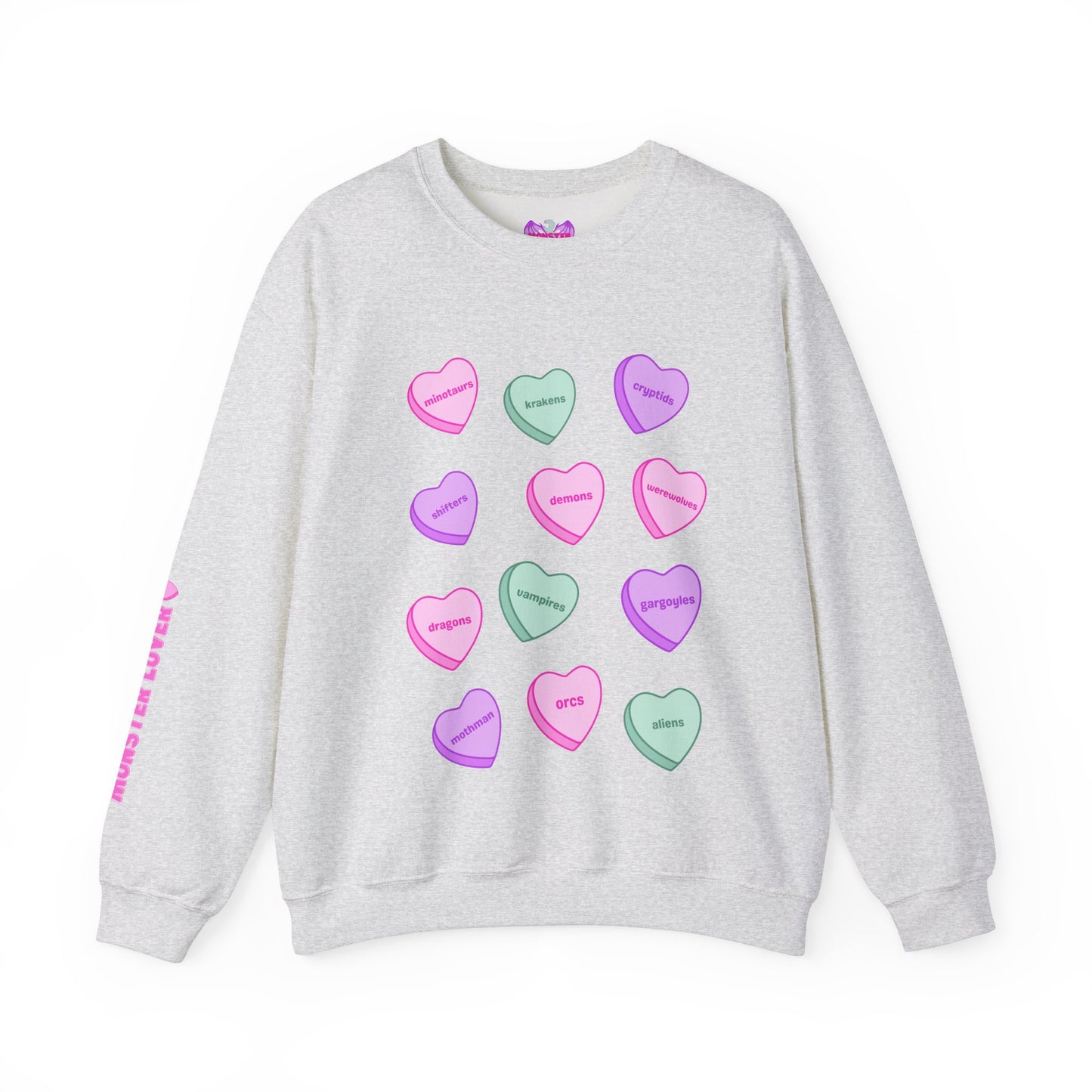 Candy Hearts Unisex Heavy Blend™ Crewneck Sweatshirt