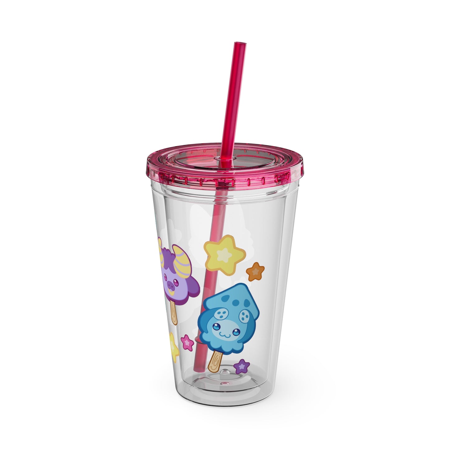 Monster Treats Sunsplash Tumbler with Straw, 16oz