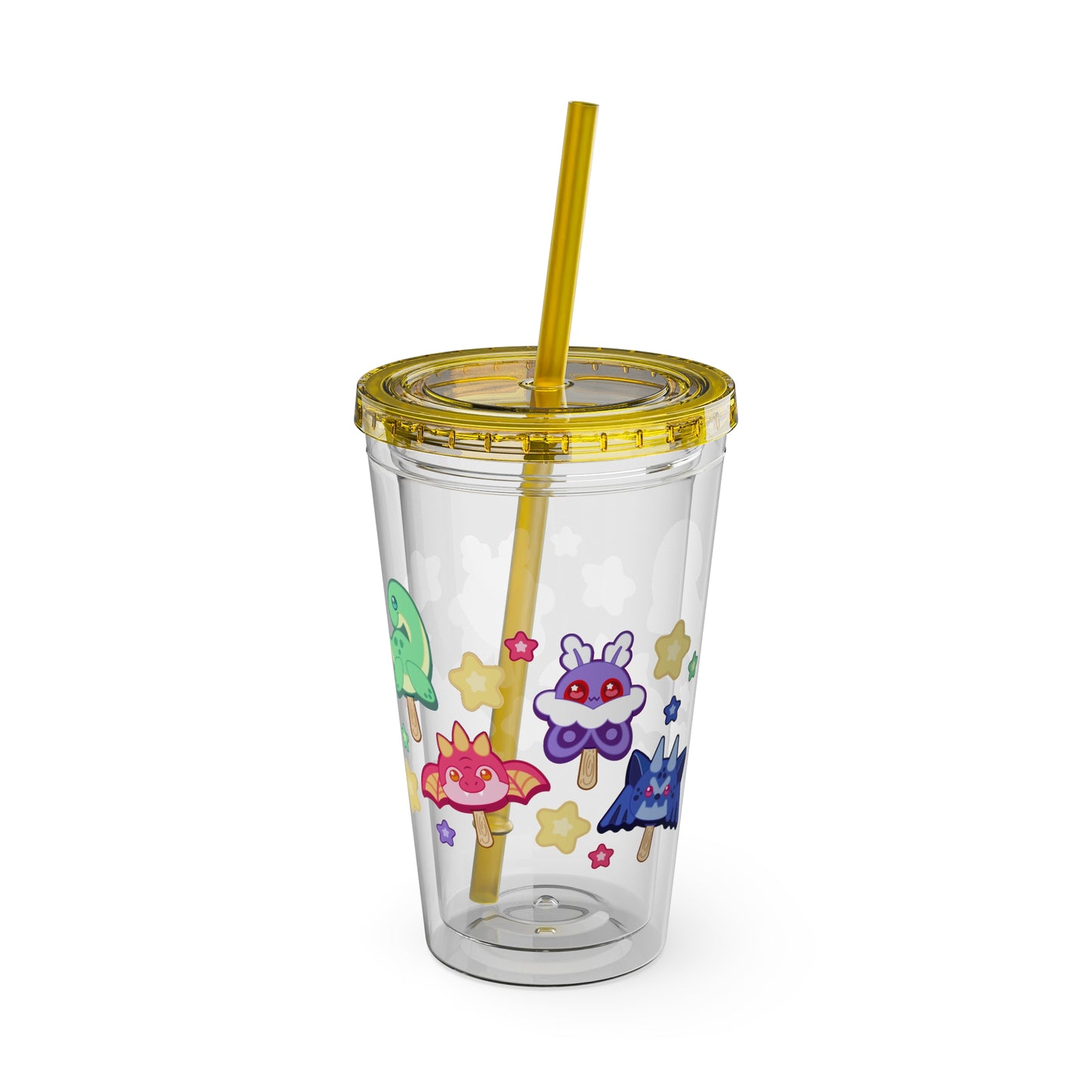Monster Treats 2 Sunsplash Tumbler with Straw, 16oz