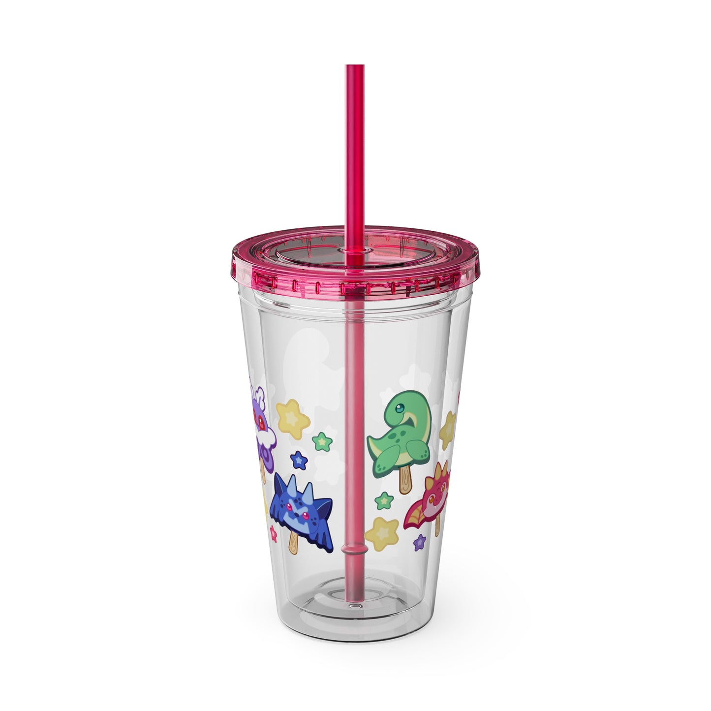 Monster Treats 2 Sunsplash Tumbler with Straw, 16oz