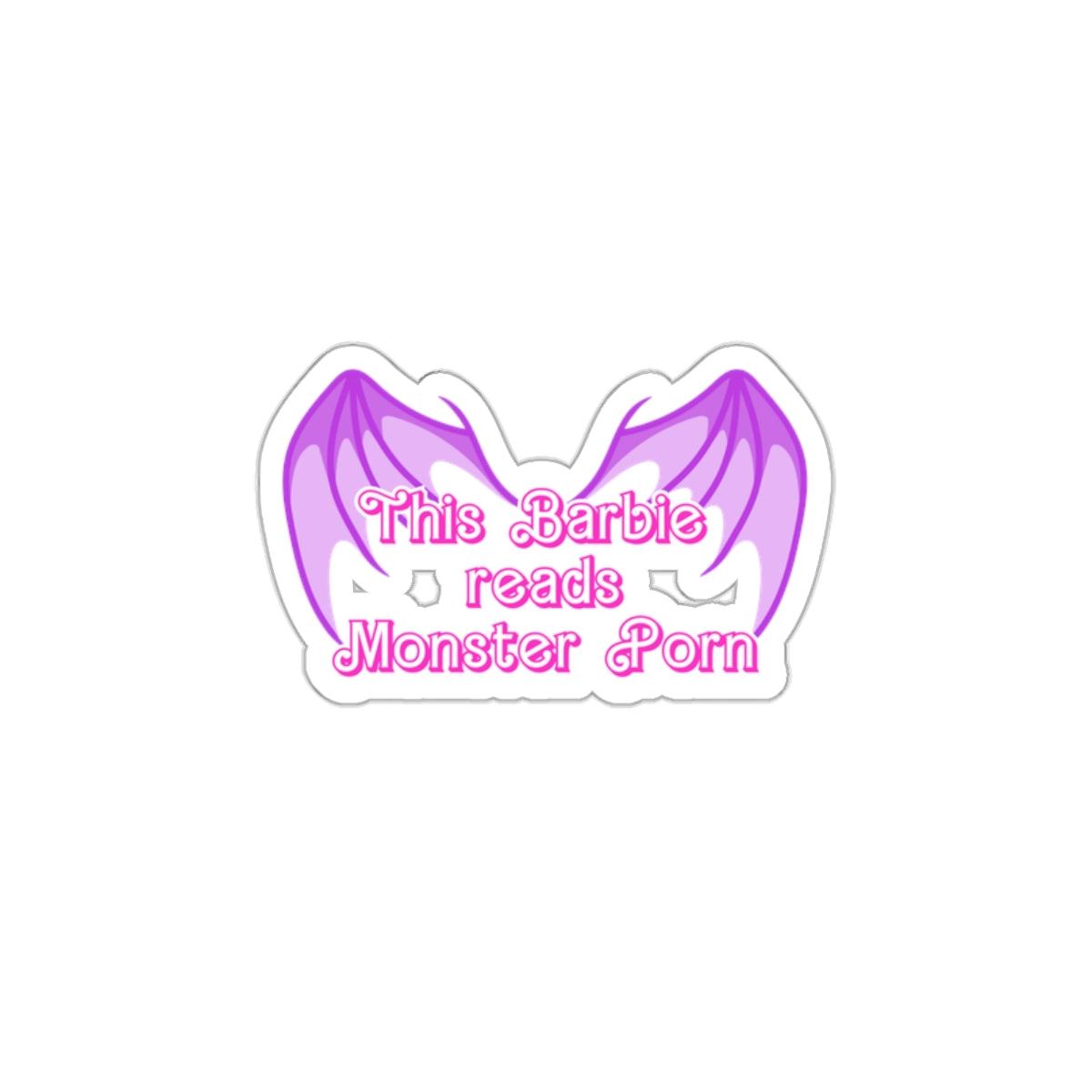 Monster Porn WINGS Die Cut Sticker