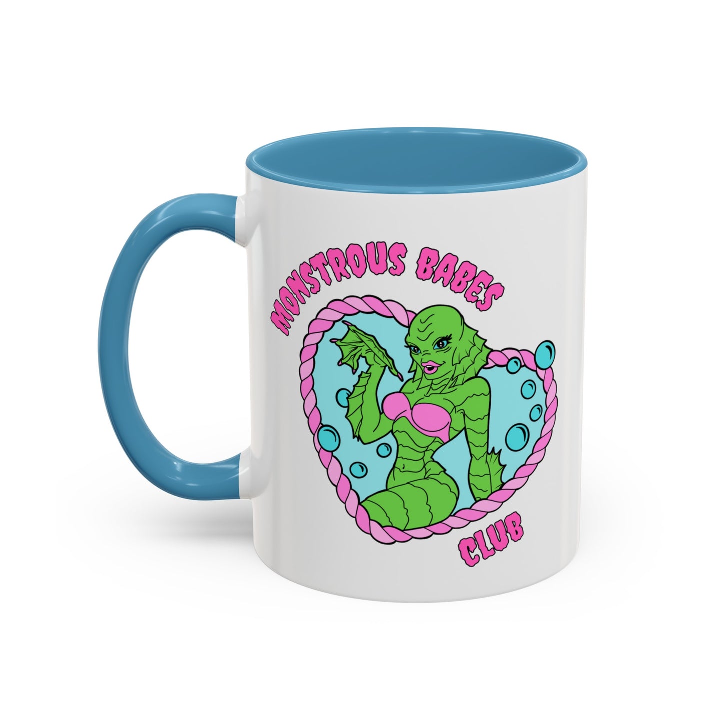 Monstrous Babes Club Lagoona Accent Coffee Mug (11, 15oz)