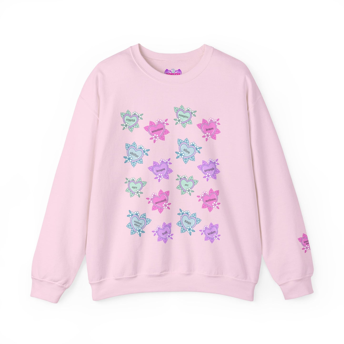 Tattoo Hearts Unisex Heavy Blend™ Crewneck Sweatshirt