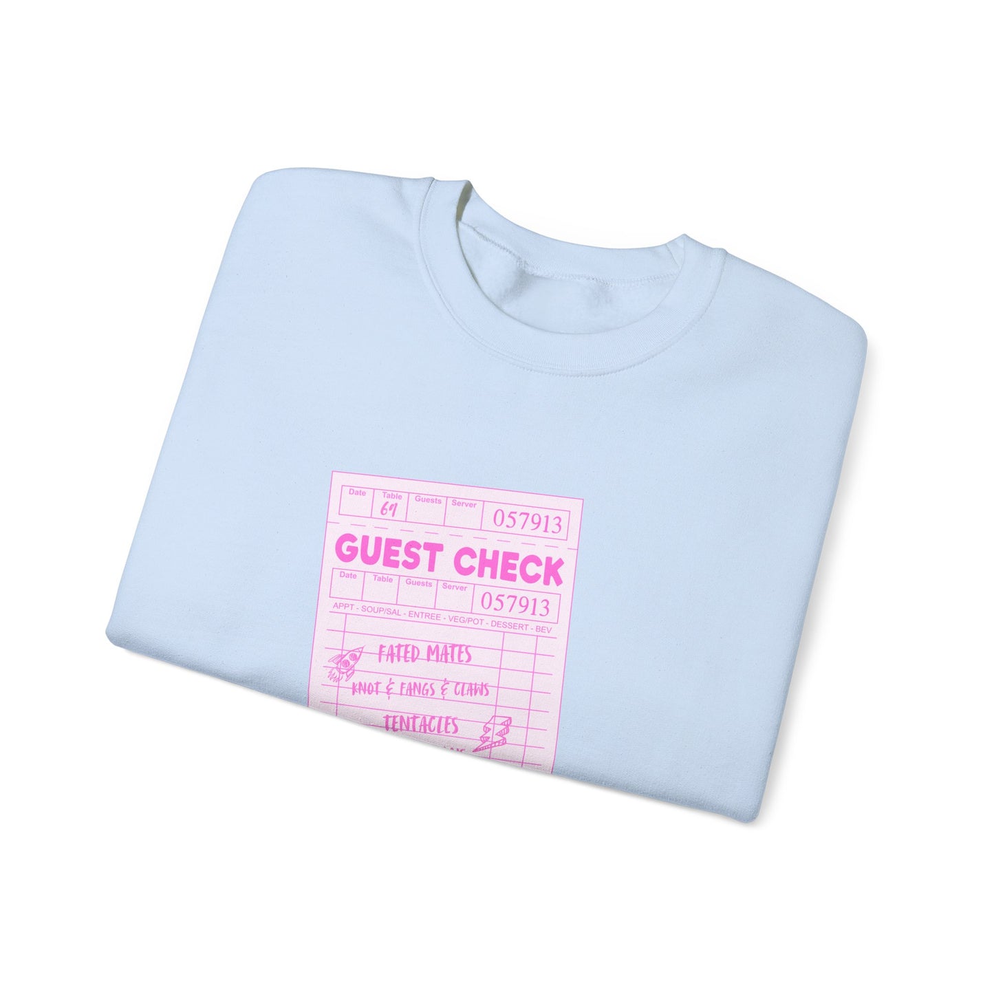 Guest Check PINK Monster Luvr Unisex Heavy Blend™ Crewneck Sweatshirt