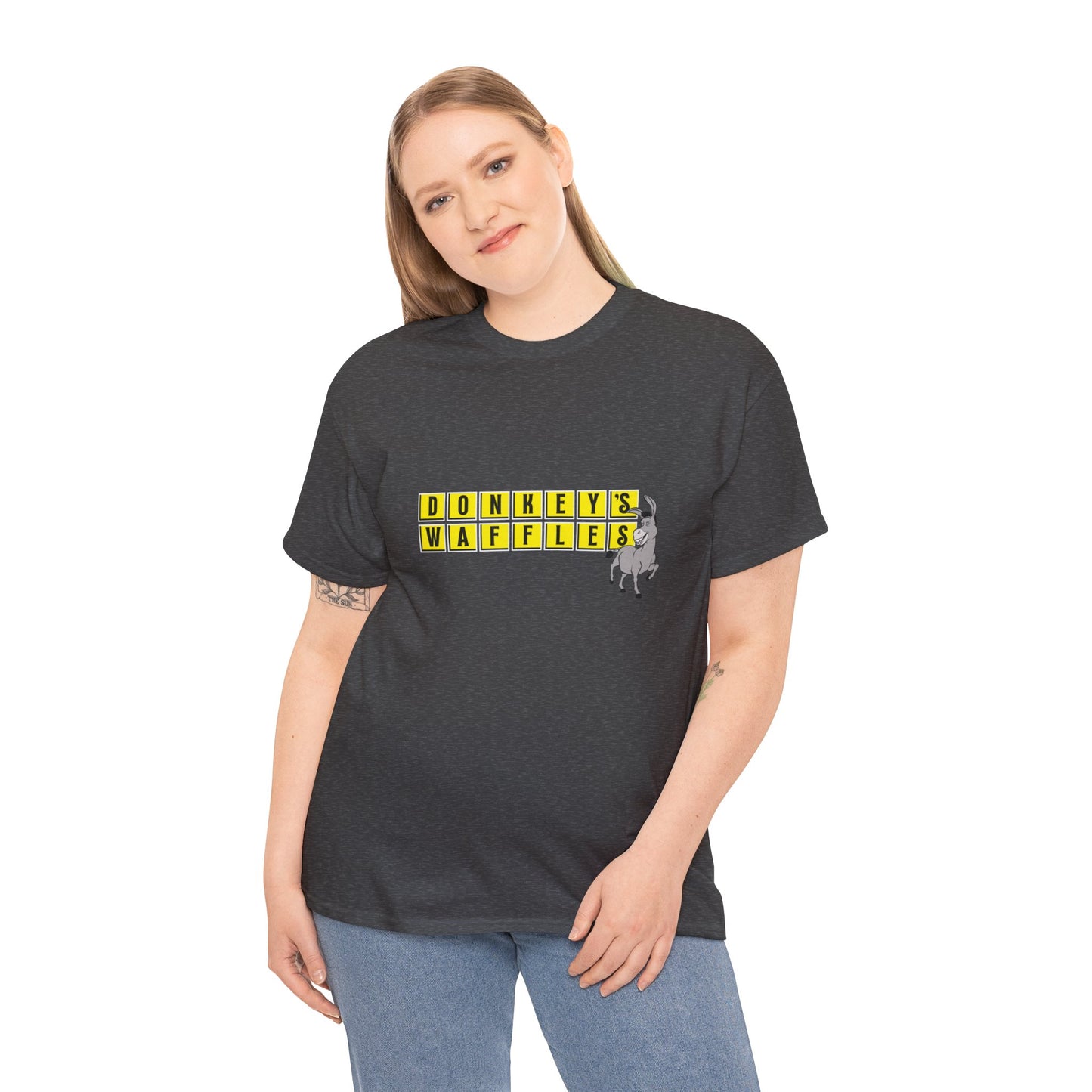 Donkey's Waffles Unisex Heavy Cotton Tee