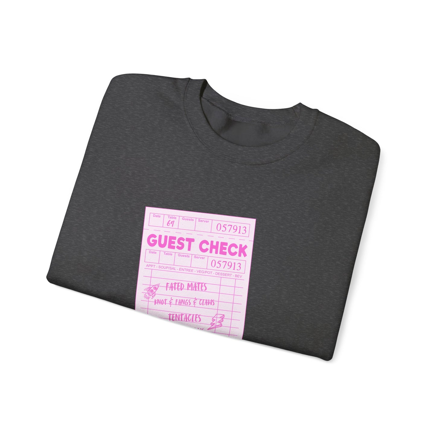 Guest Check PINK Monster Luvr Unisex Heavy Blend™ Crewneck Sweatshirt