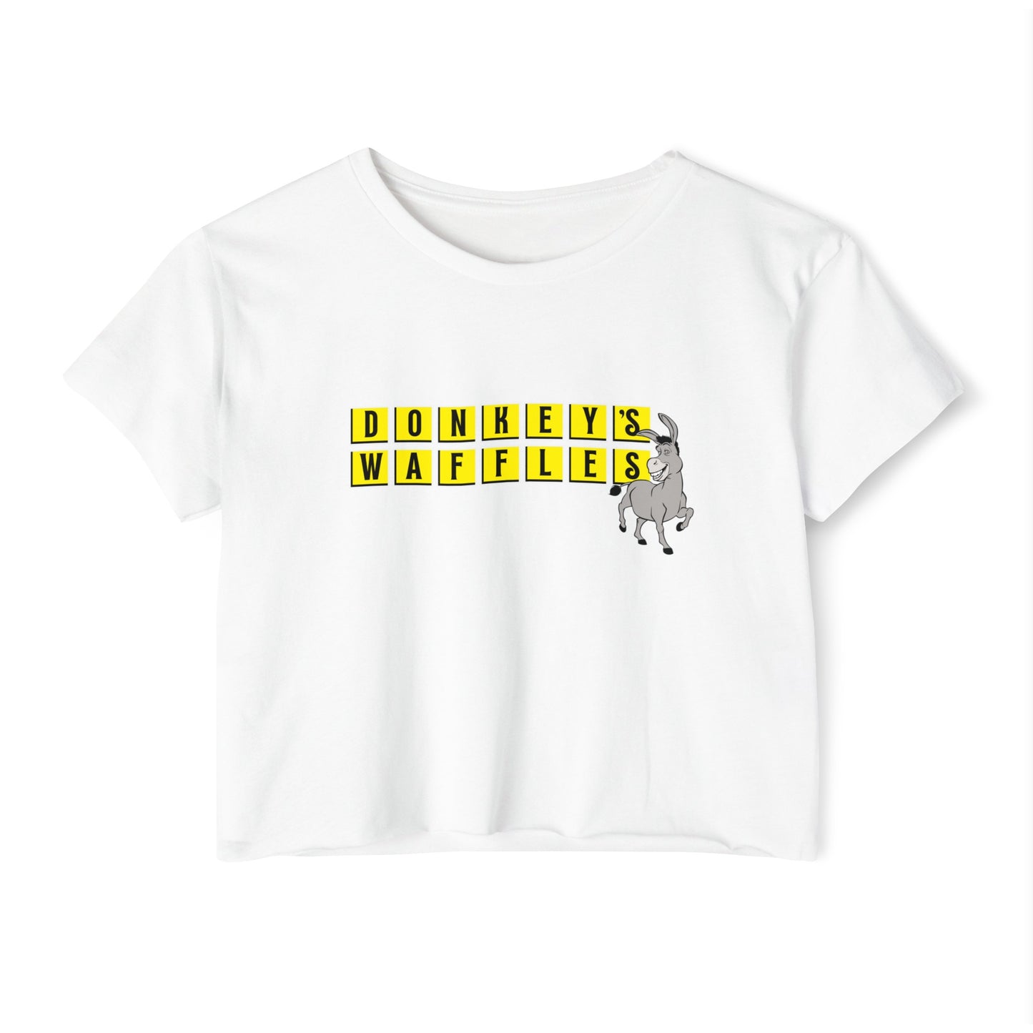 Donkey's Waffles Women's Festival Crop Top