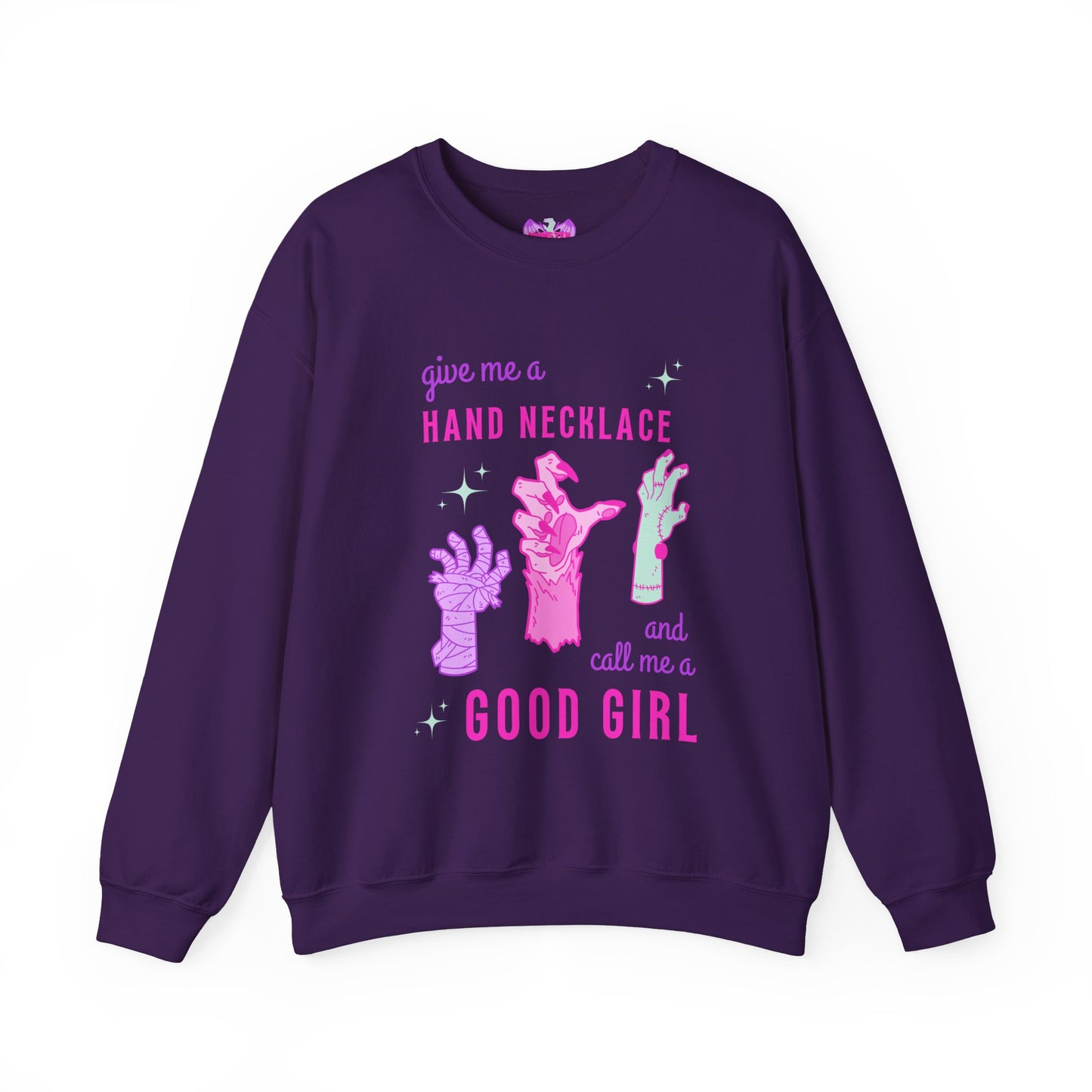 Hand Necklace Unisex Heavy Blend™ Crewneck Sweatshirt