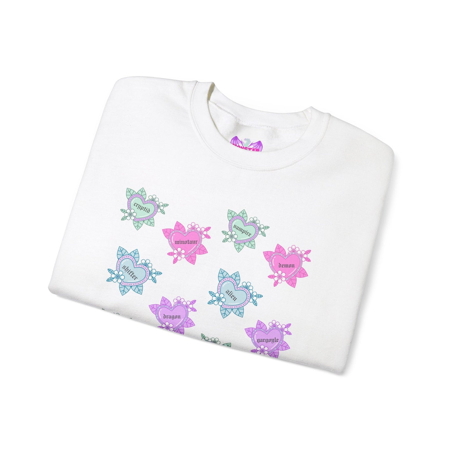 Tattoo Hearts Unisex Heavy Blend™ Crewneck Sweatshirt
