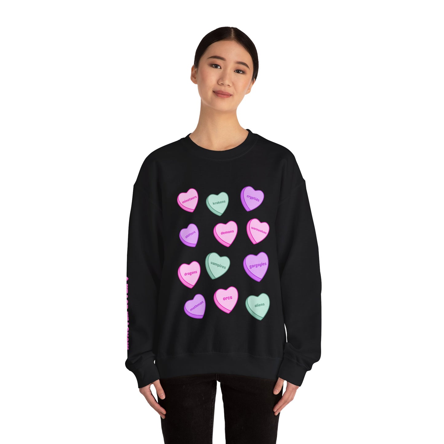 Candy Hearts Unisex Heavy Blend™ Crewneck Sweatshirt