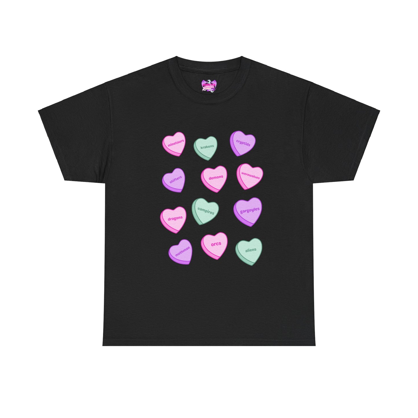 Candy Hearts Unisex Heavy Cotton Tee