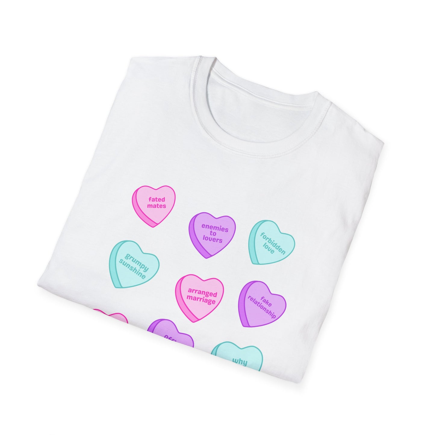Candy Hearts Tropes Unisex Softstyle T-Shirt