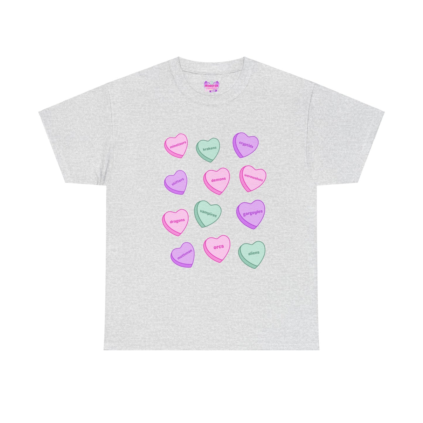 Candy Hearts Unisex Heavy Cotton Tee