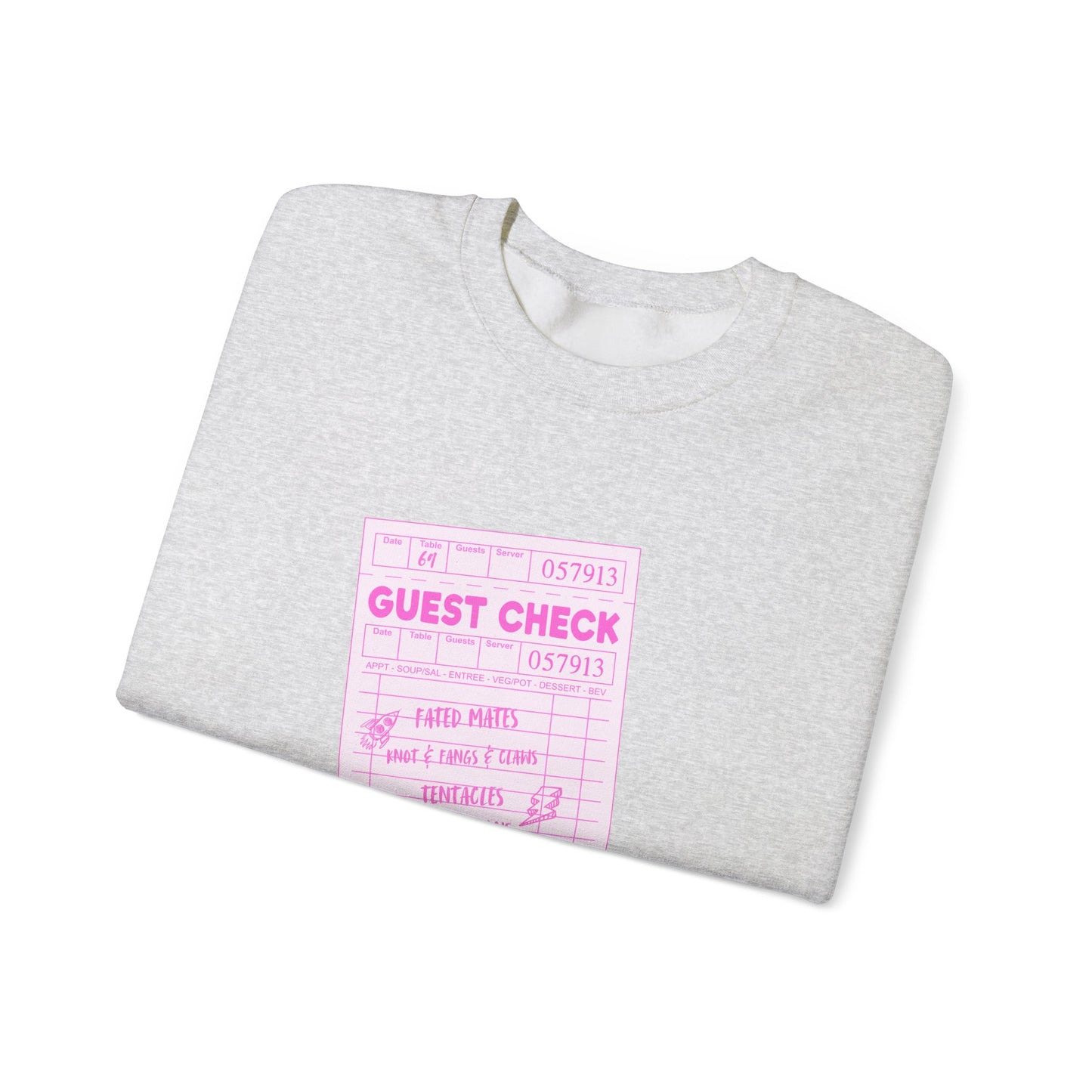 Guest Check PINK Monster Luvr Unisex Heavy Blend™ Crewneck Sweatshirt