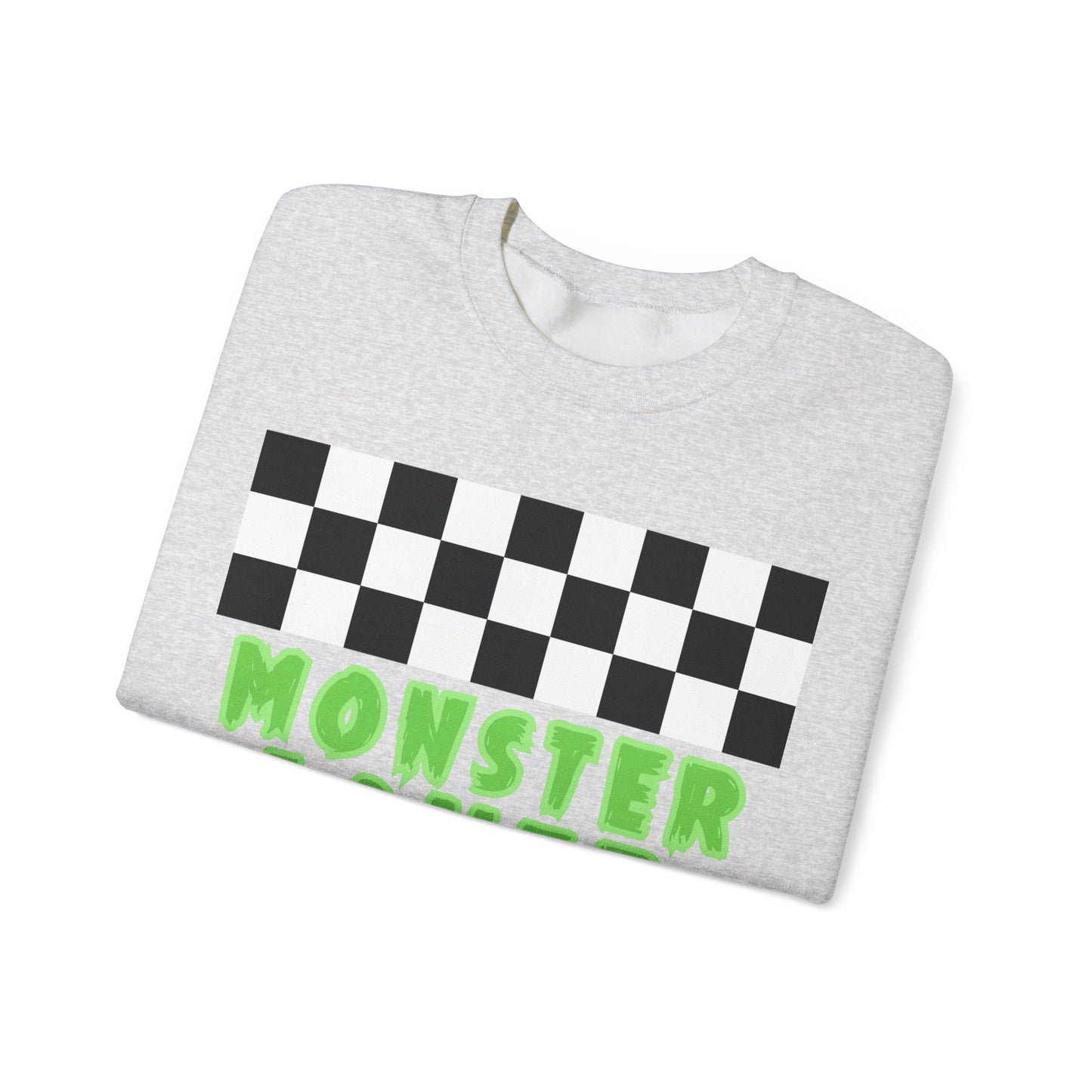 Checker Monster Lover Unisex Heavy Blend™ Crewneck Sweatshirt