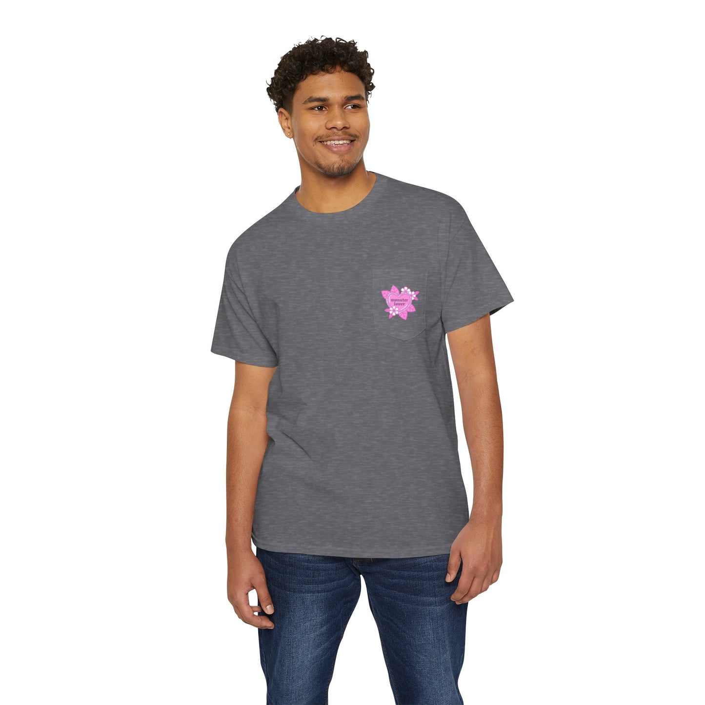 Tattoo Monster Hearts Unisex Heavy Cotton Pocket Tee