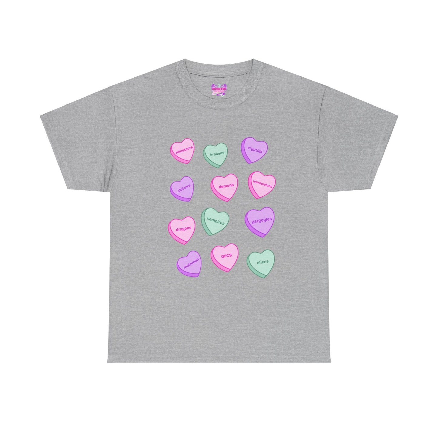 Candy Hearts Unisex Heavy Cotton Tee