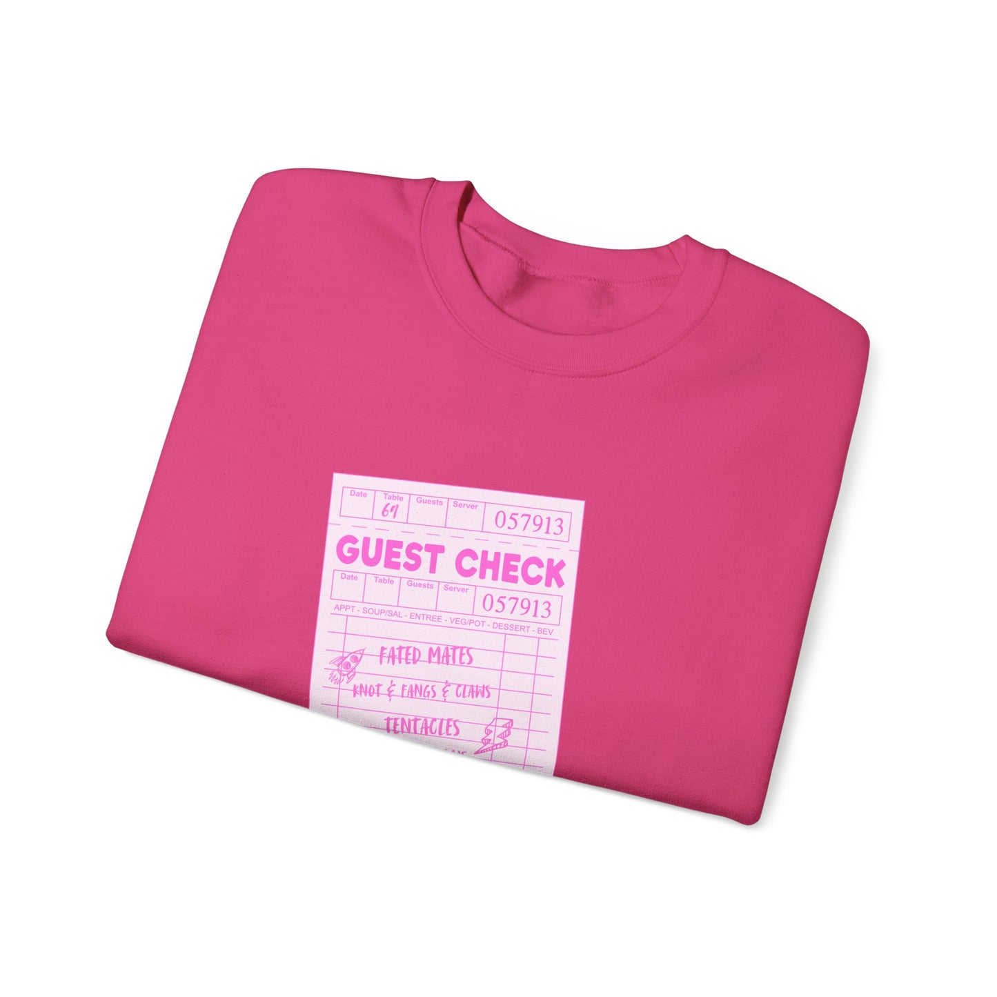 Guest Check PINK Monster Luvr Unisex Heavy Blend™ Crewneck Sweatshirt