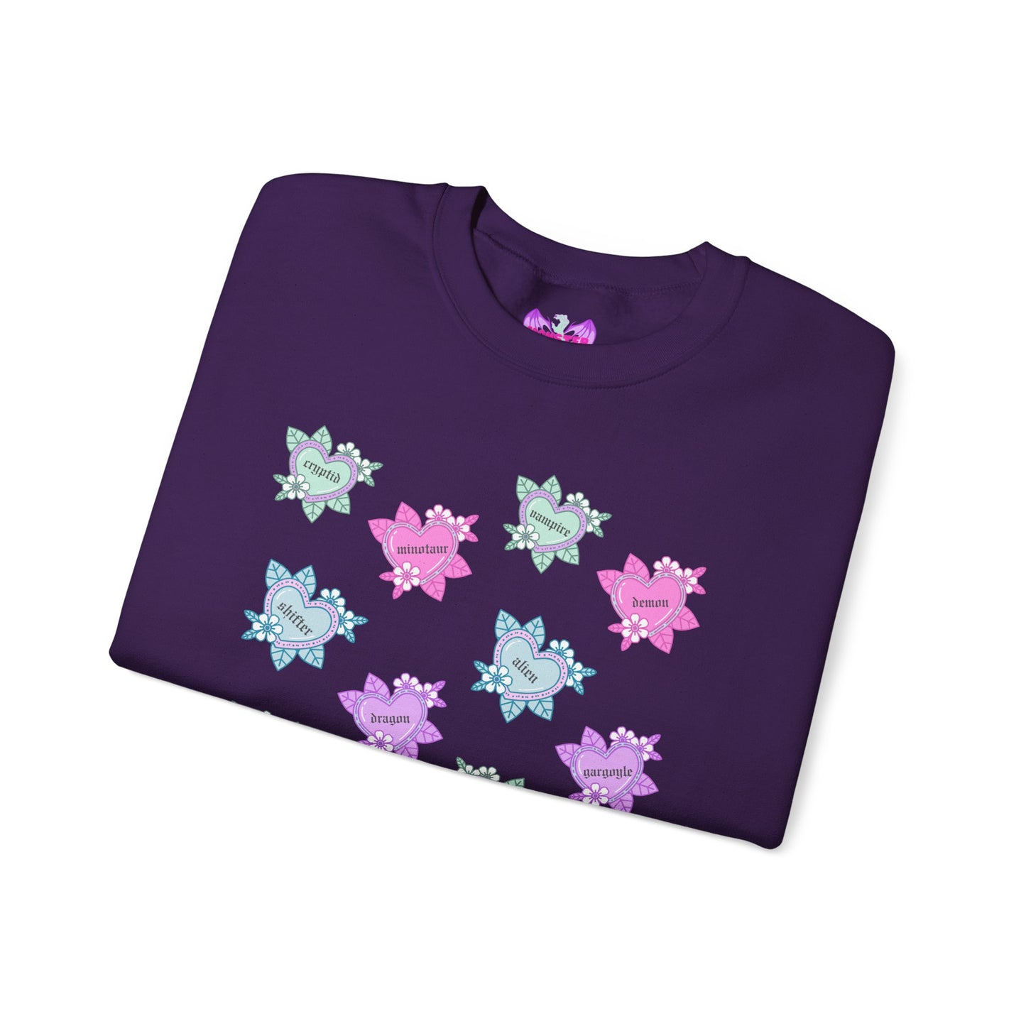 Tattoo Hearts Unisex Heavy Blend™ Crewneck Sweatshirt