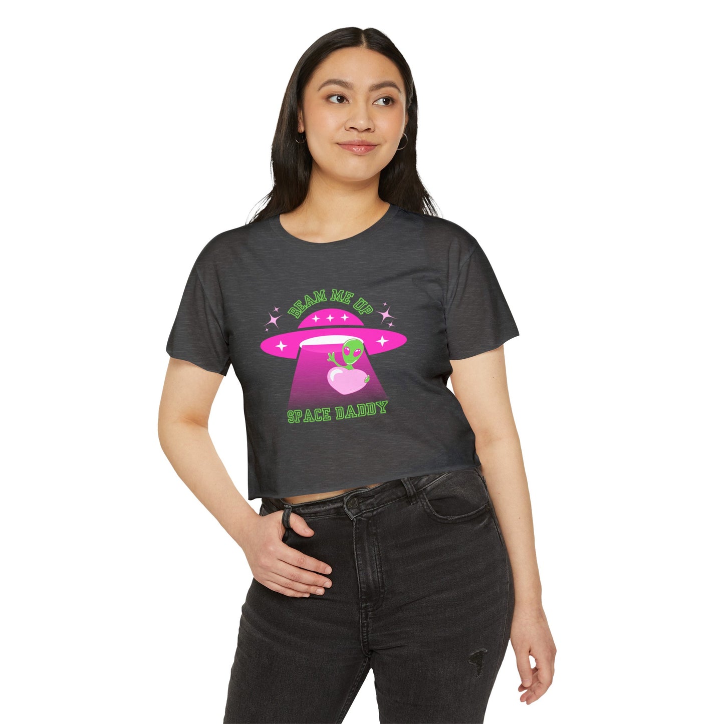 Space Daddy Women's Festival Crop Top