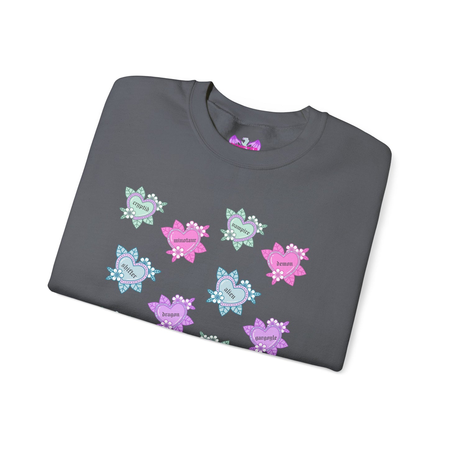 Tattoo Hearts Unisex Heavy Blend™ Crewneck Sweatshirt