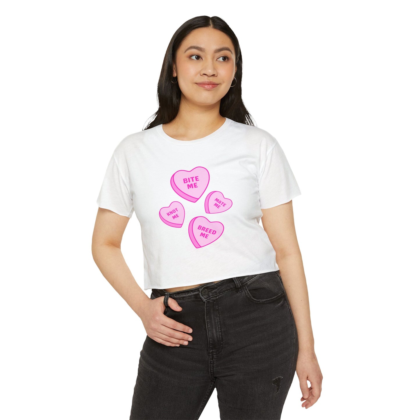 Knotty Hearts Women's Festival Crop Top