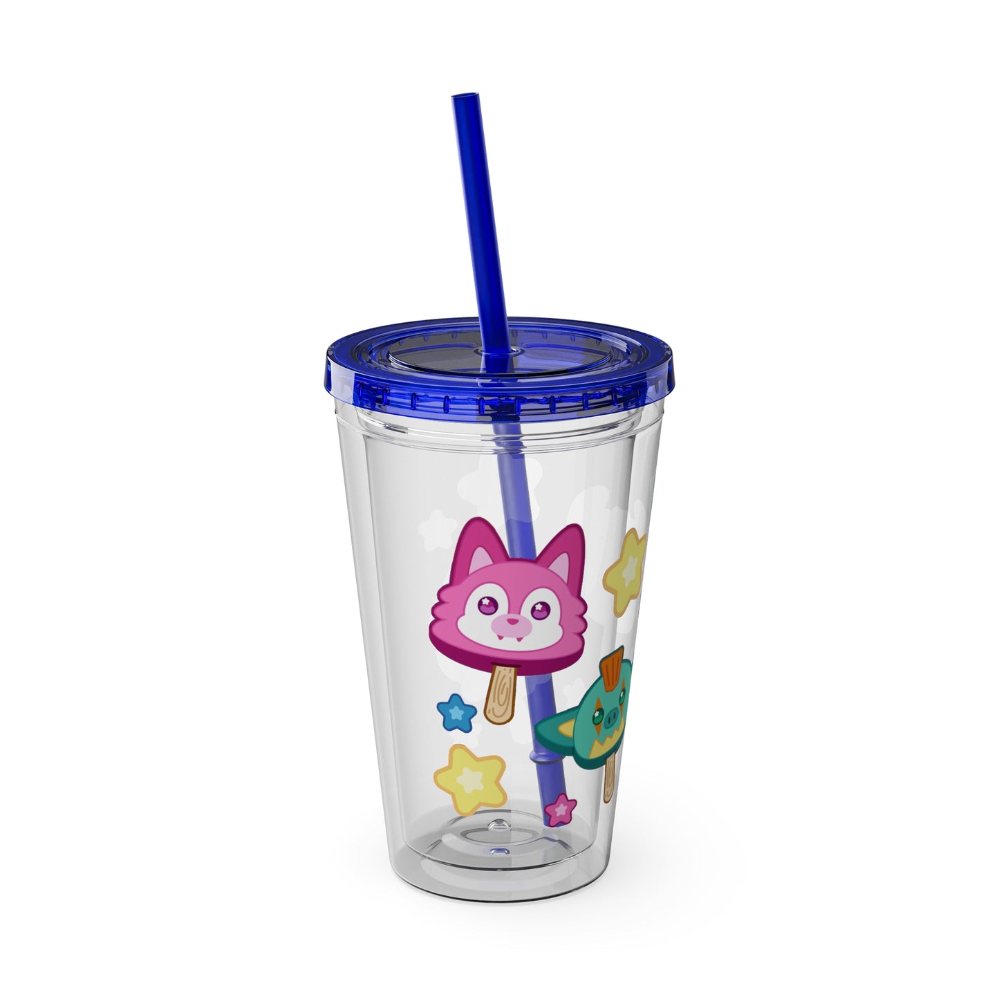 Monster Treats Sunsplash Tumbler with Straw, 16oz