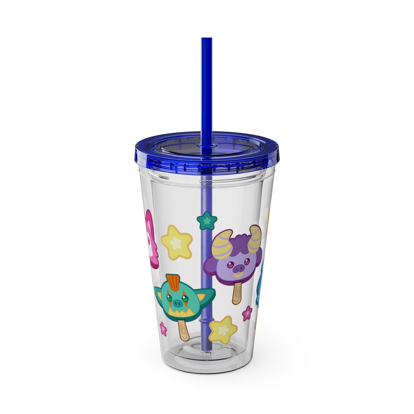 Monster Treats Sunsplash Tumbler with Straw, 16oz