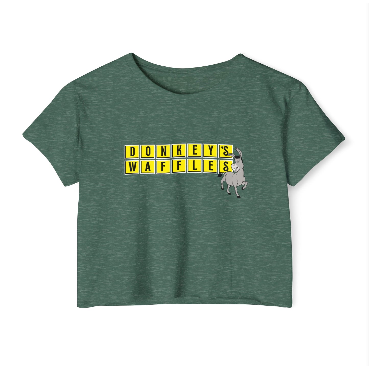 Donkey's Waffles Women's Festival Crop Top