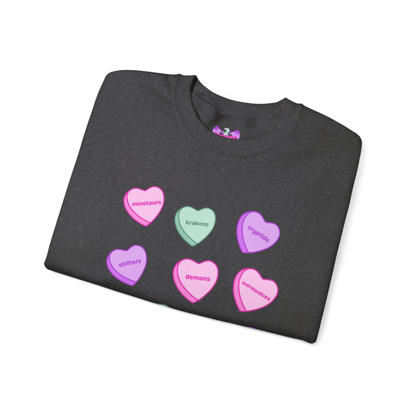 Candy Hearts Unisex Heavy Blend™ Crewneck Sweatshirt