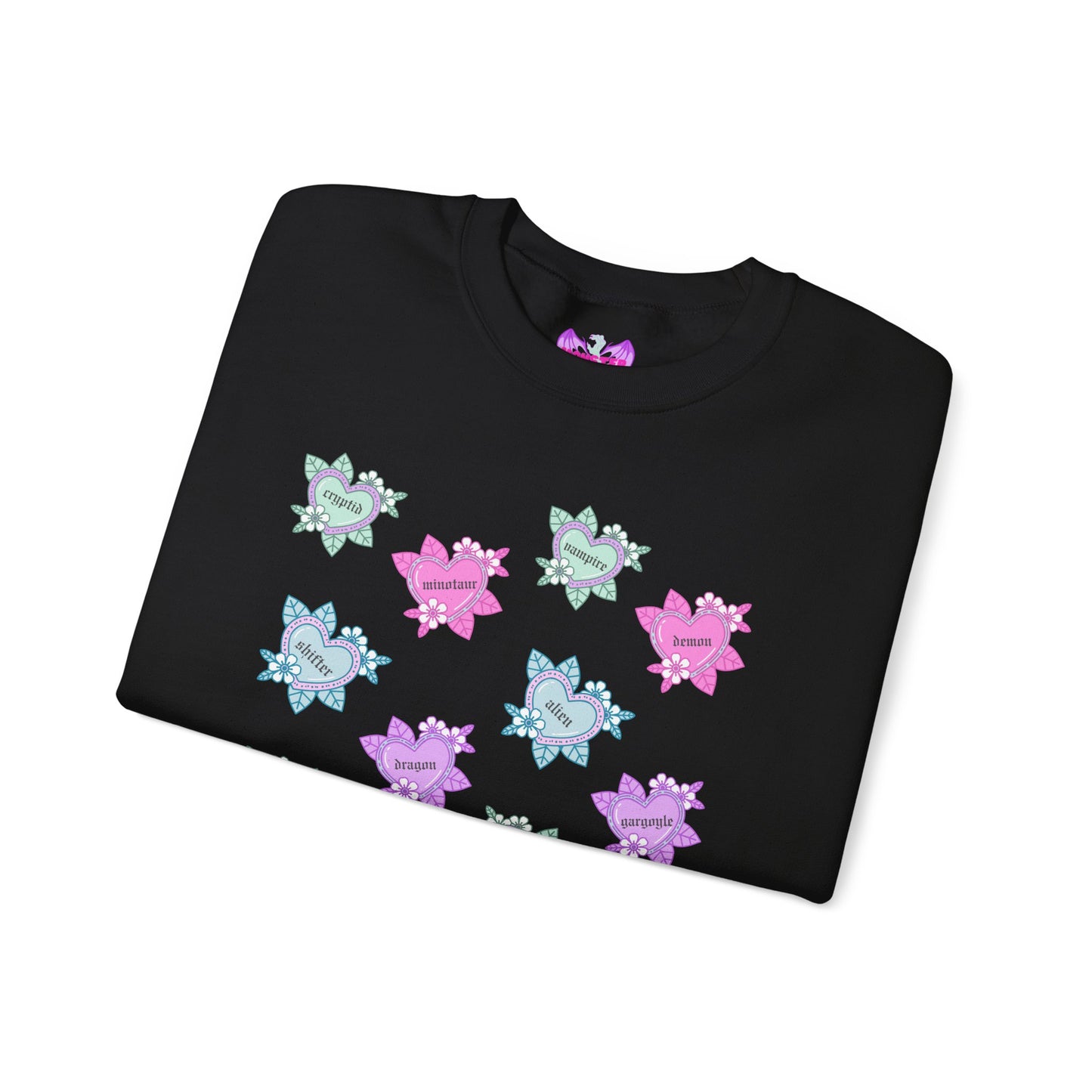 Tattoo Hearts Unisex Heavy Blend™ Crewneck Sweatshirt