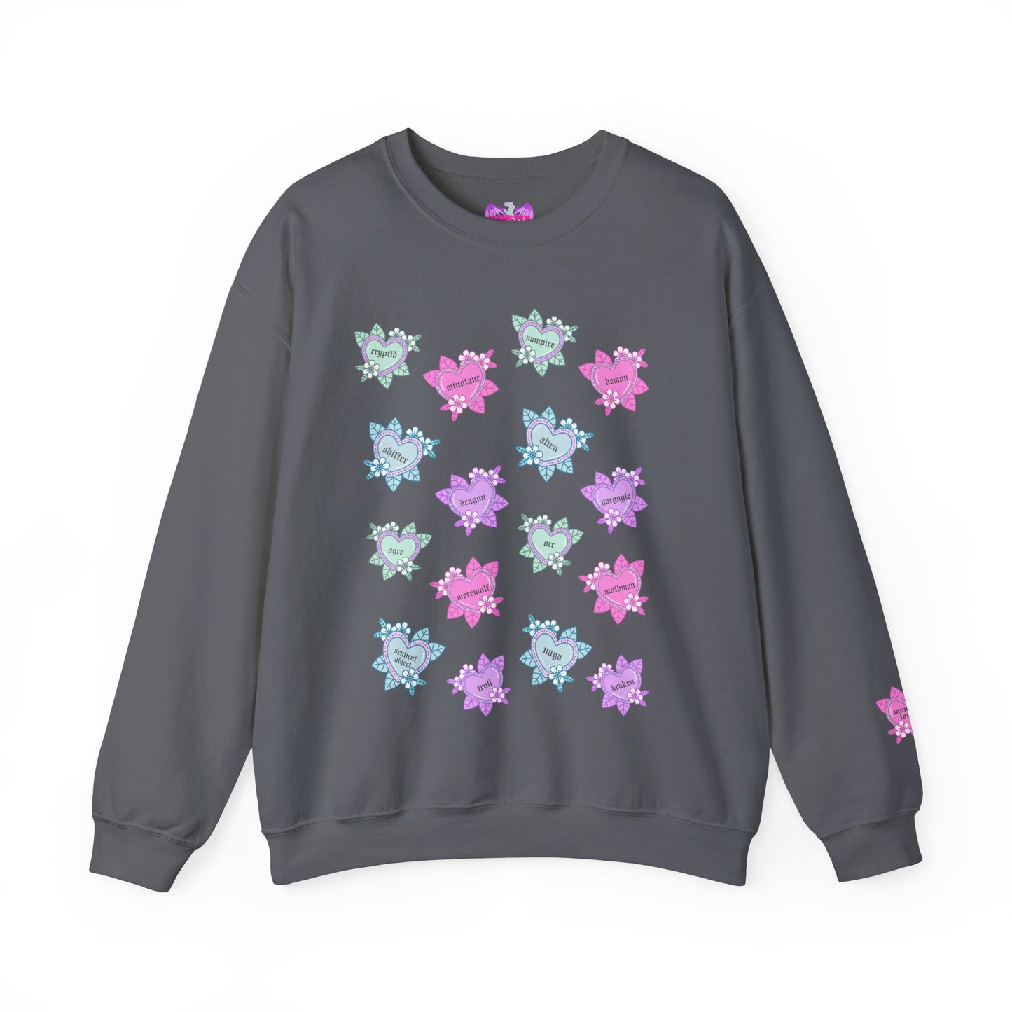 Tattoo Hearts Unisex Heavy Blend™ Crewneck Sweatshirt