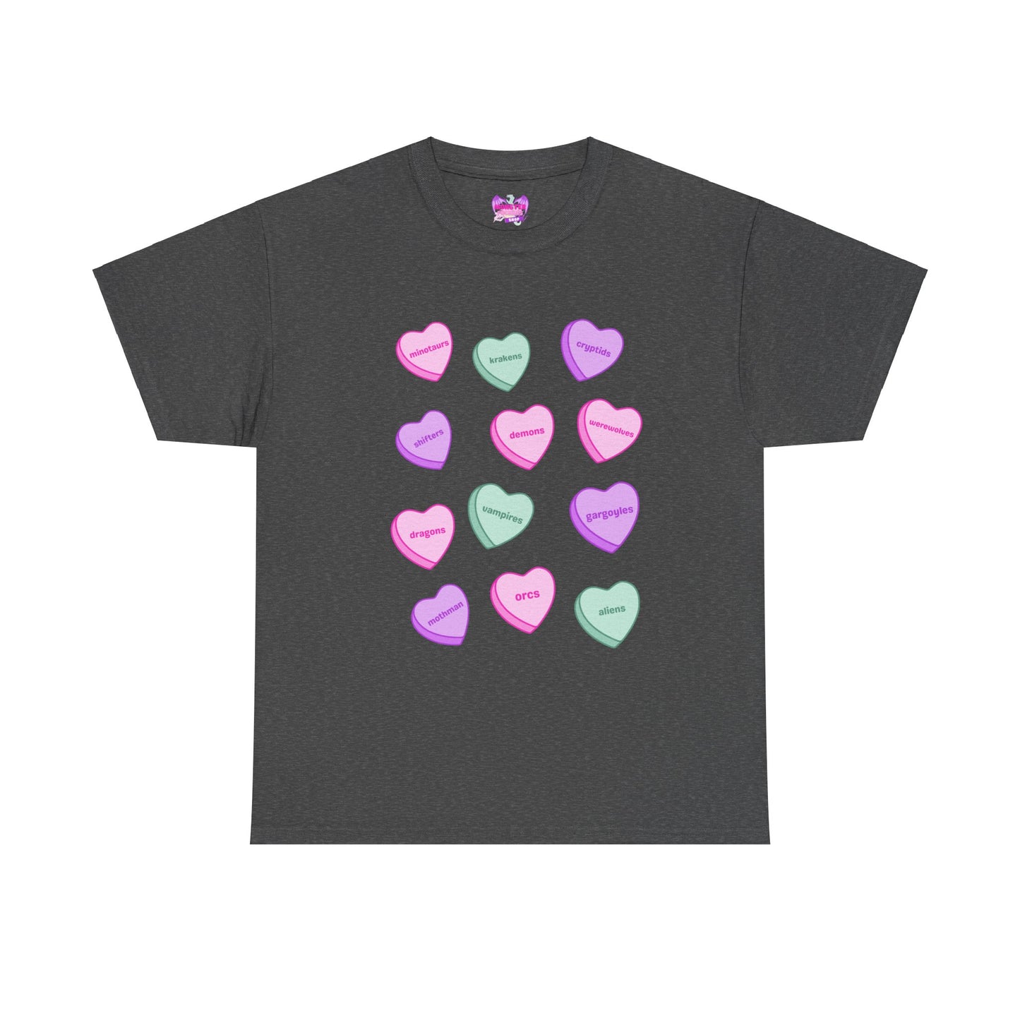 Candy Hearts Unisex Heavy Cotton Tee