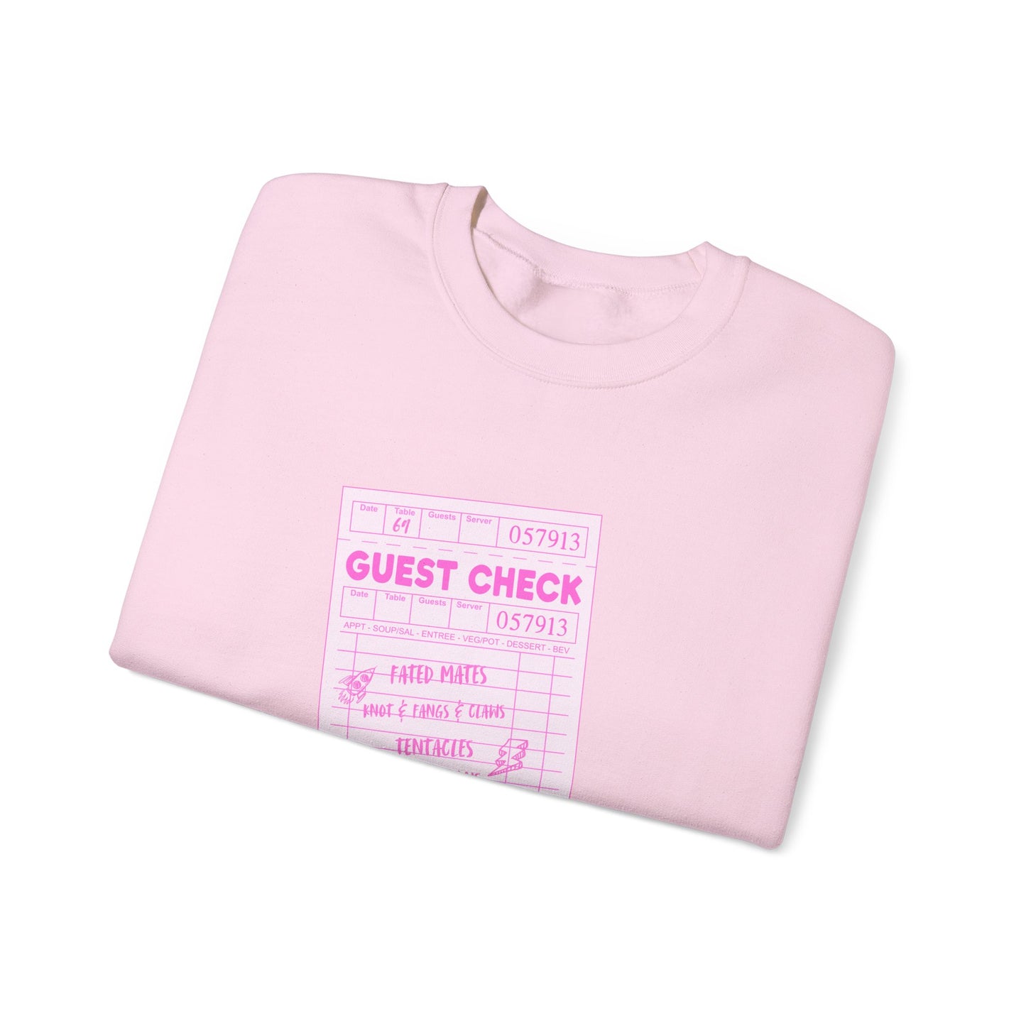 Guest Check PINK Monster Luvr Unisex Heavy Blend™ Crewneck Sweatshirt